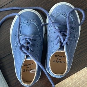 Janie and Jack Suede blue loafers